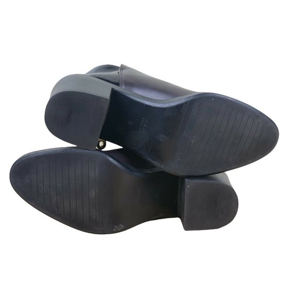 ZARA Trafaluc Black Leather Zip Pointed Toe Fashion Boots Women Size 36 EUR US 6 - Picture 3 of 12